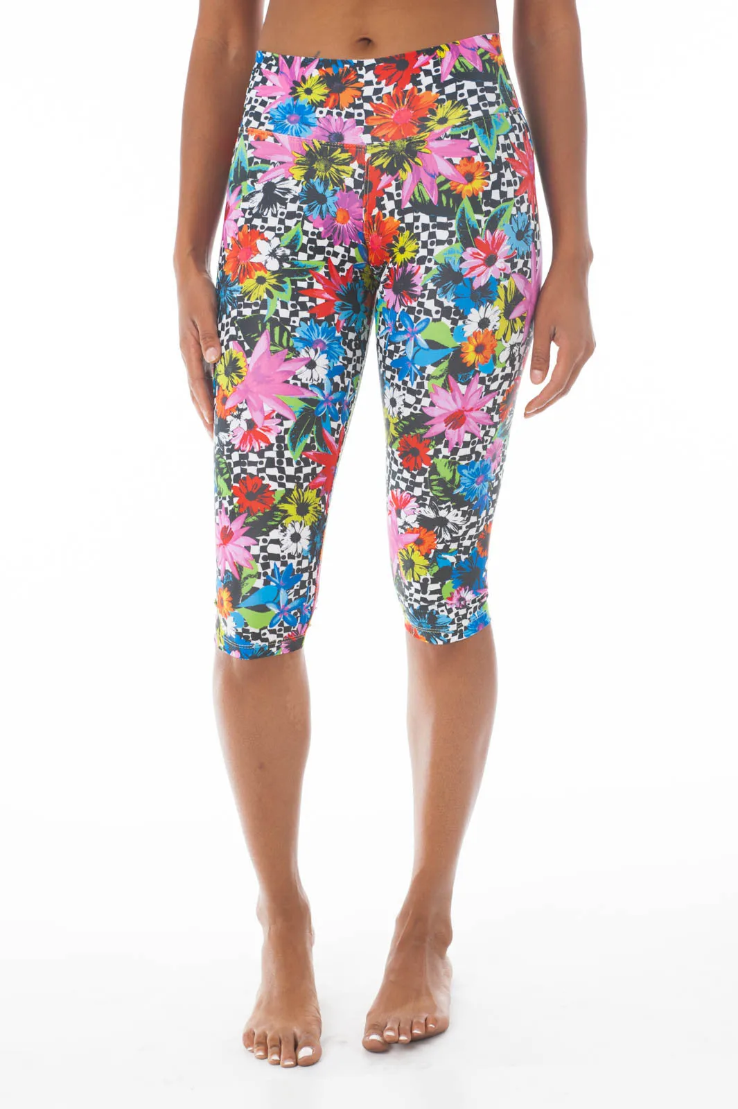 Flower Pop Capri Leggings