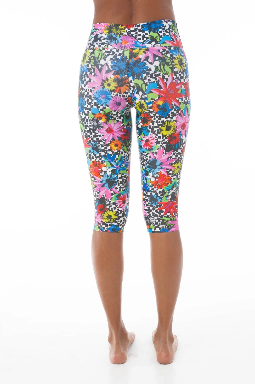 Flower Pop Capri Leggings