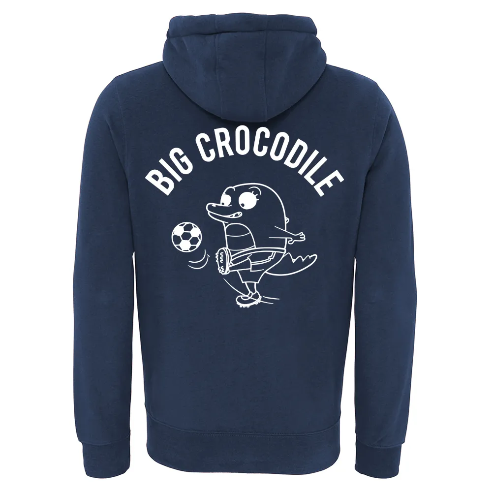 Football Fleece Lined Zip Up Hoodie