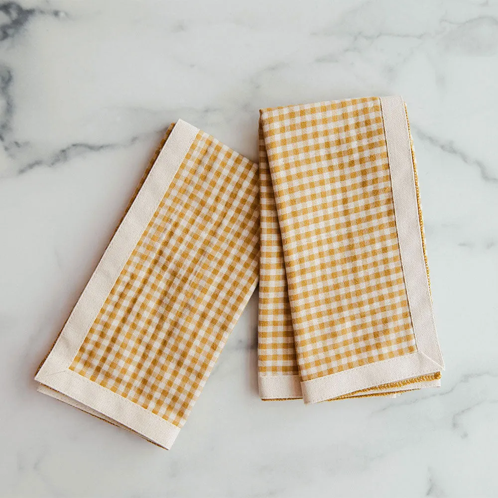 Gingham Cotton Napkin Set