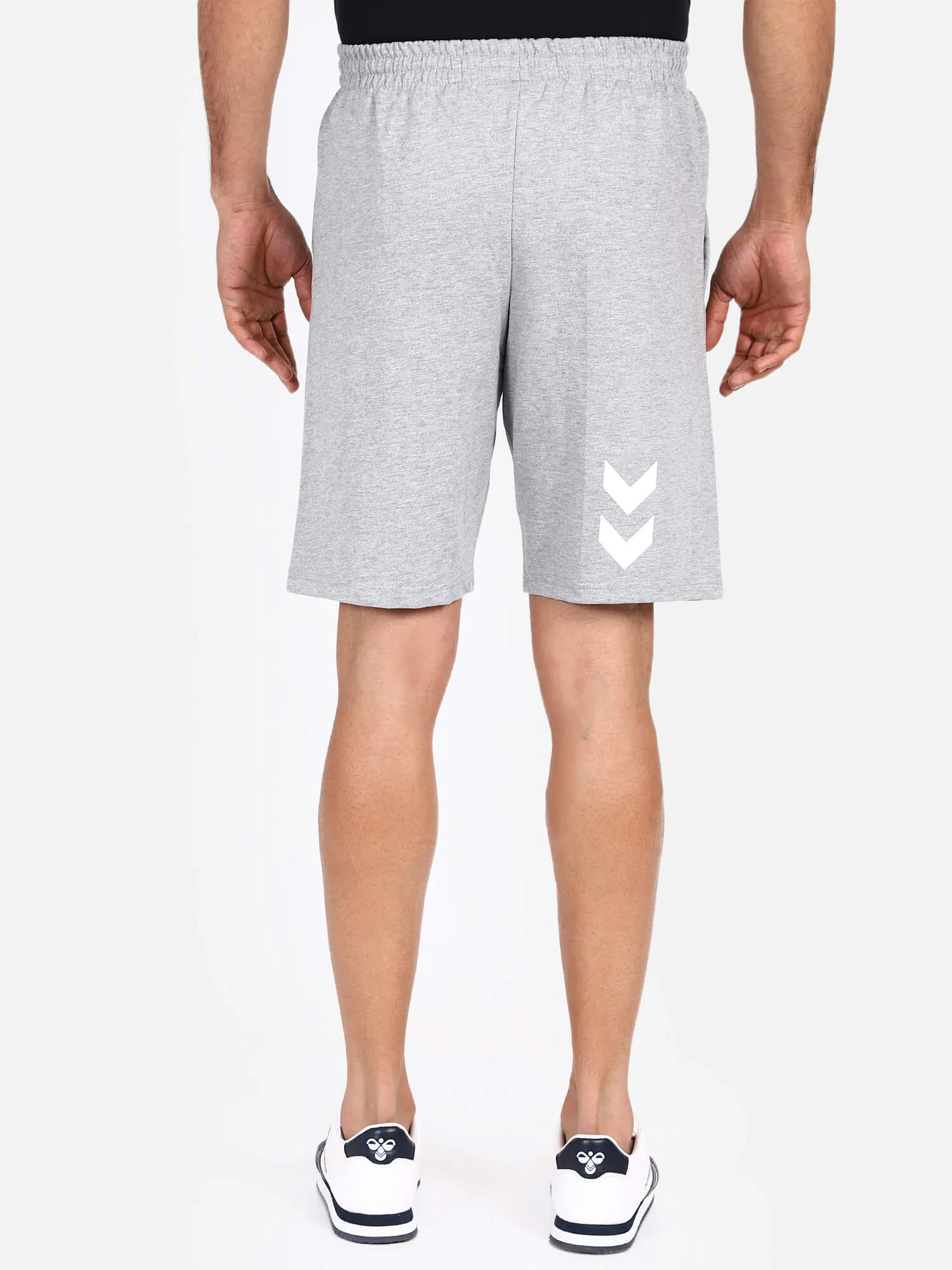 Go Men Cotton Grey Bermuda Short