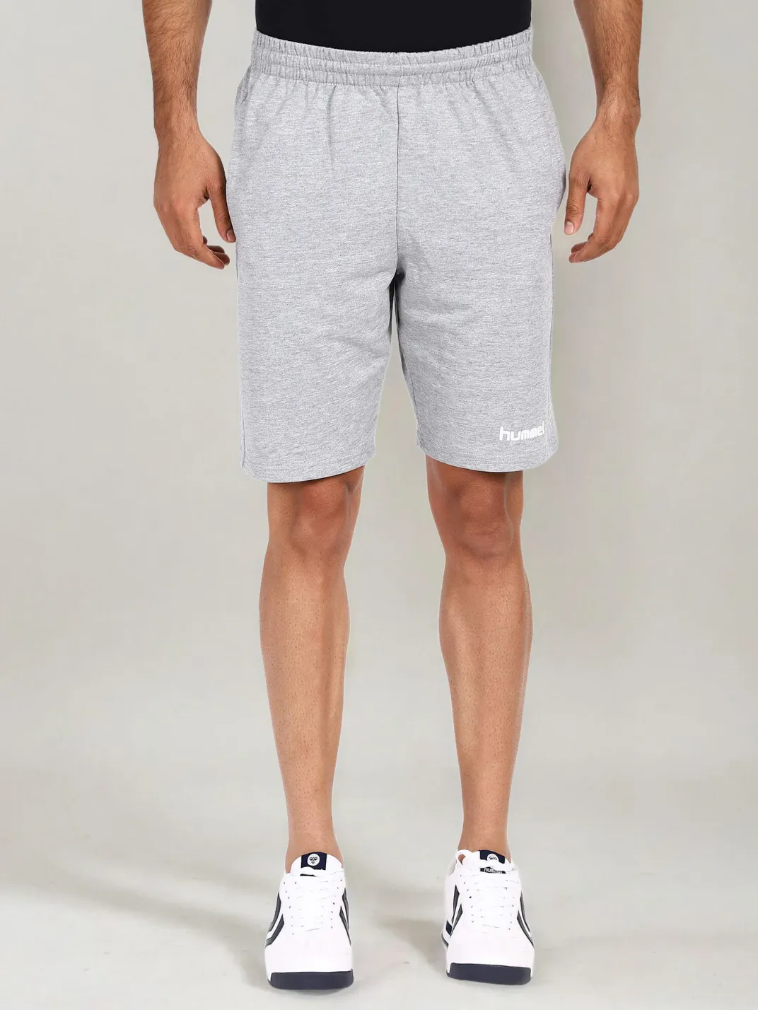 Go Men Cotton Grey Bermuda Short