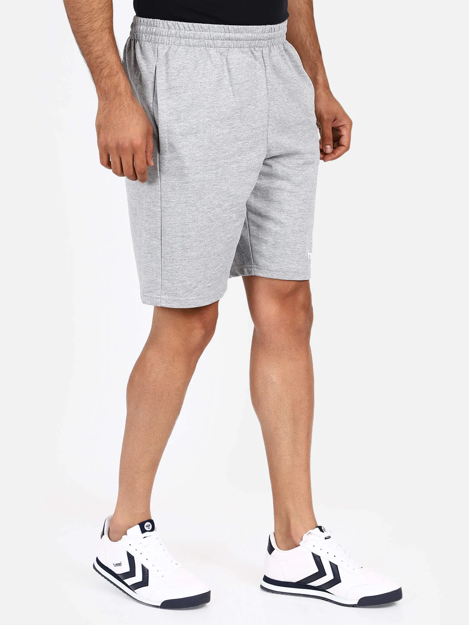 Go Men Cotton Grey Bermuda Short