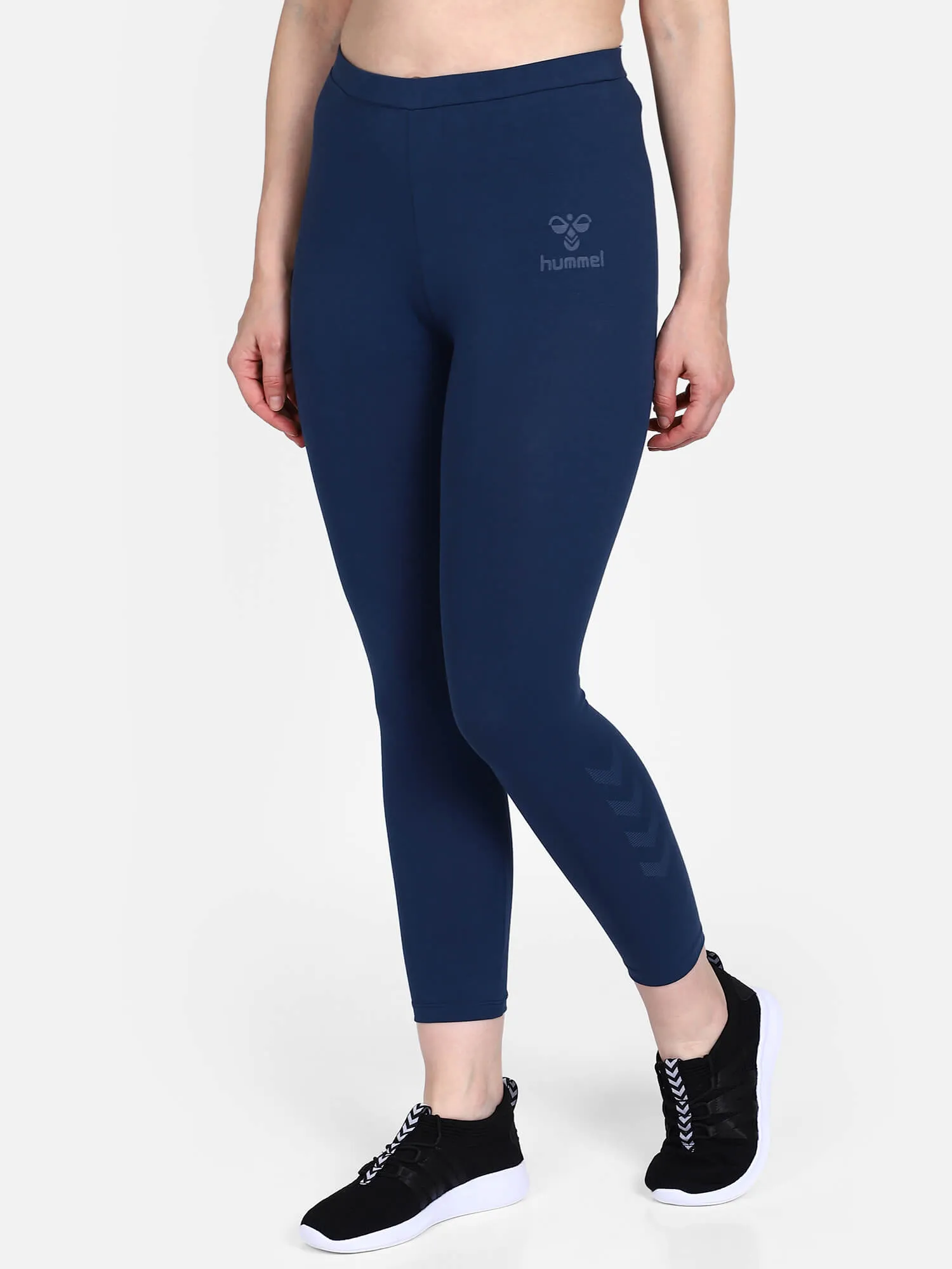 Hannas Women Cotton Blue Tight