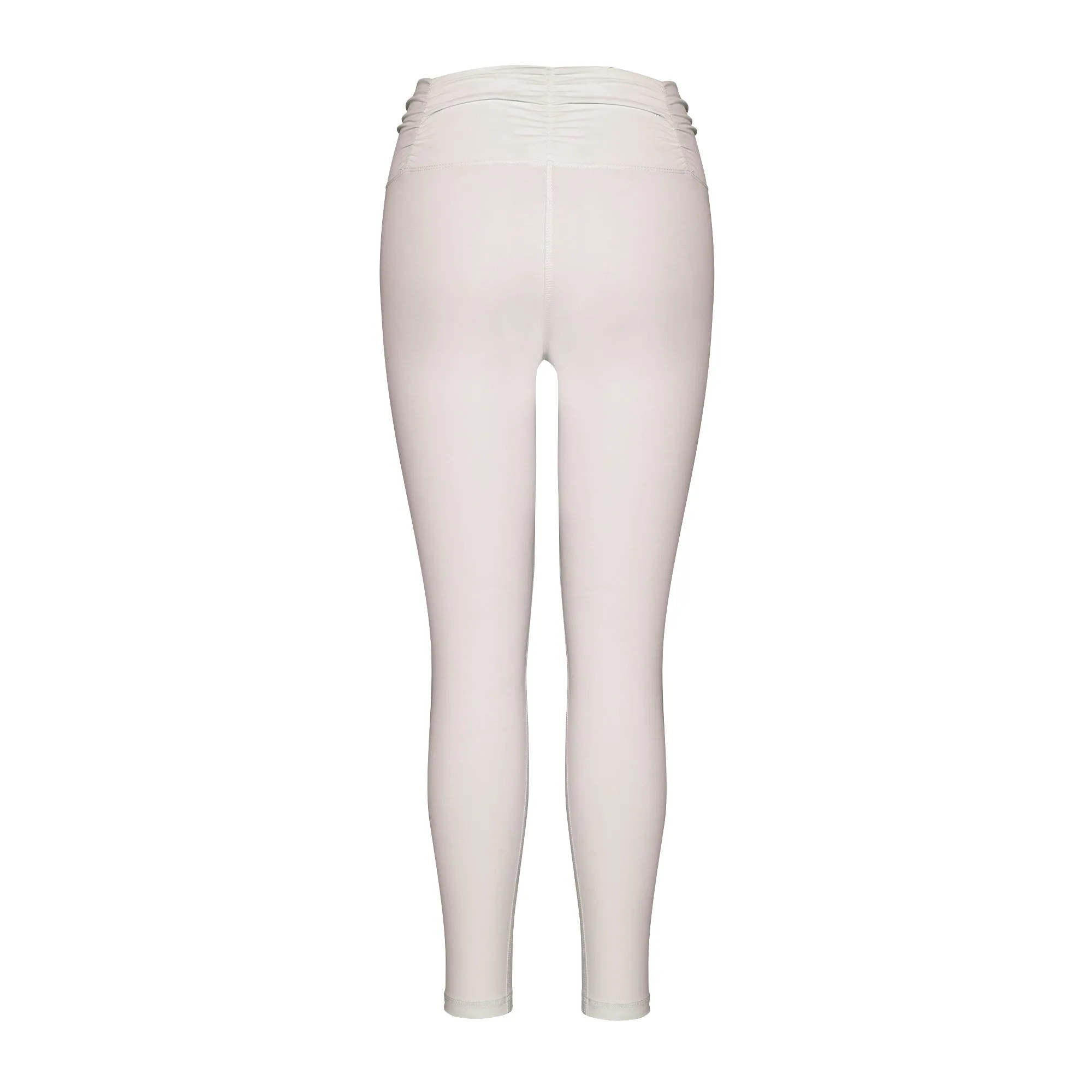 Ivory Ruched Waist Leggings