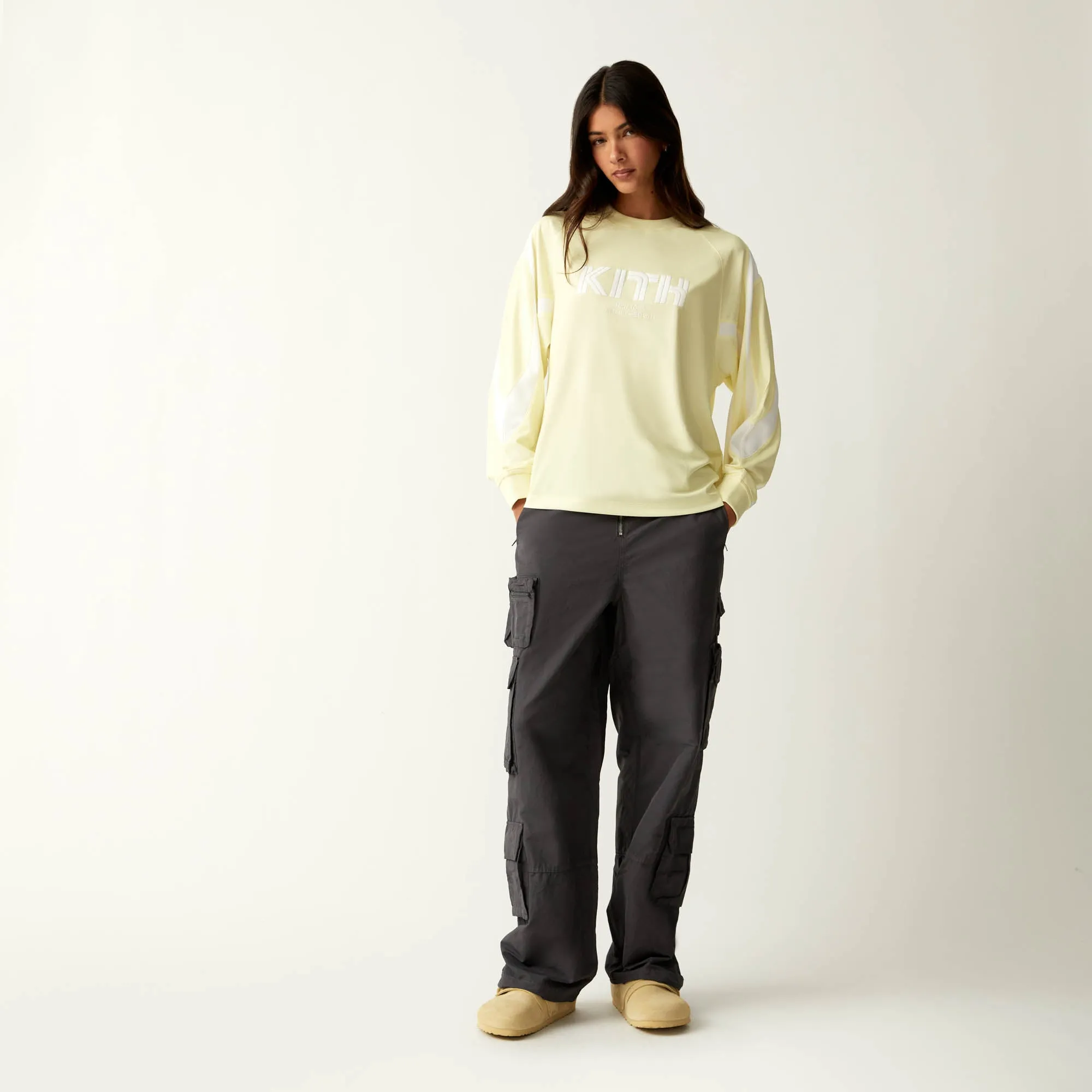 Kith Women Ridley Tech Long Sleeve - Tart