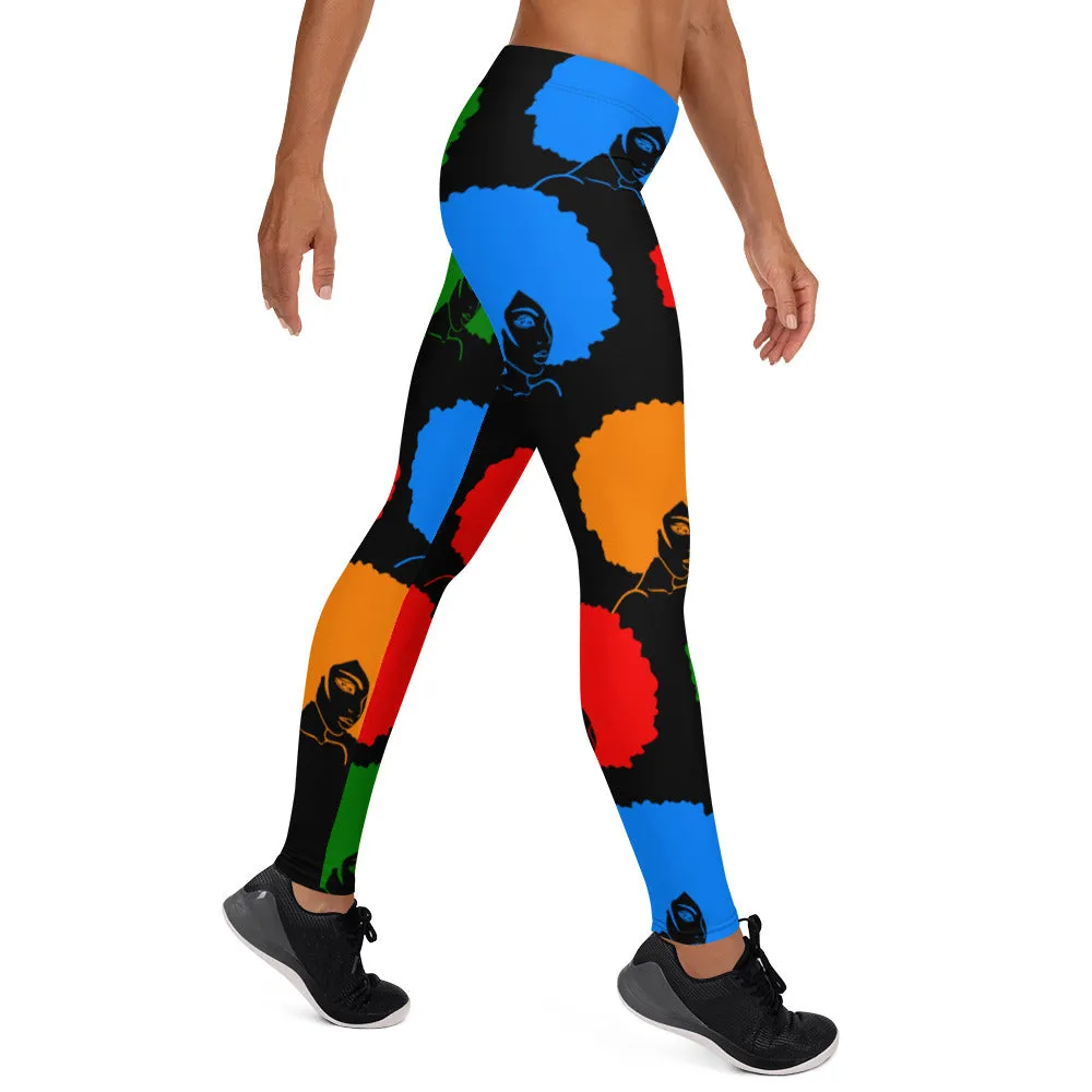 Leggings Colorful Afros 2