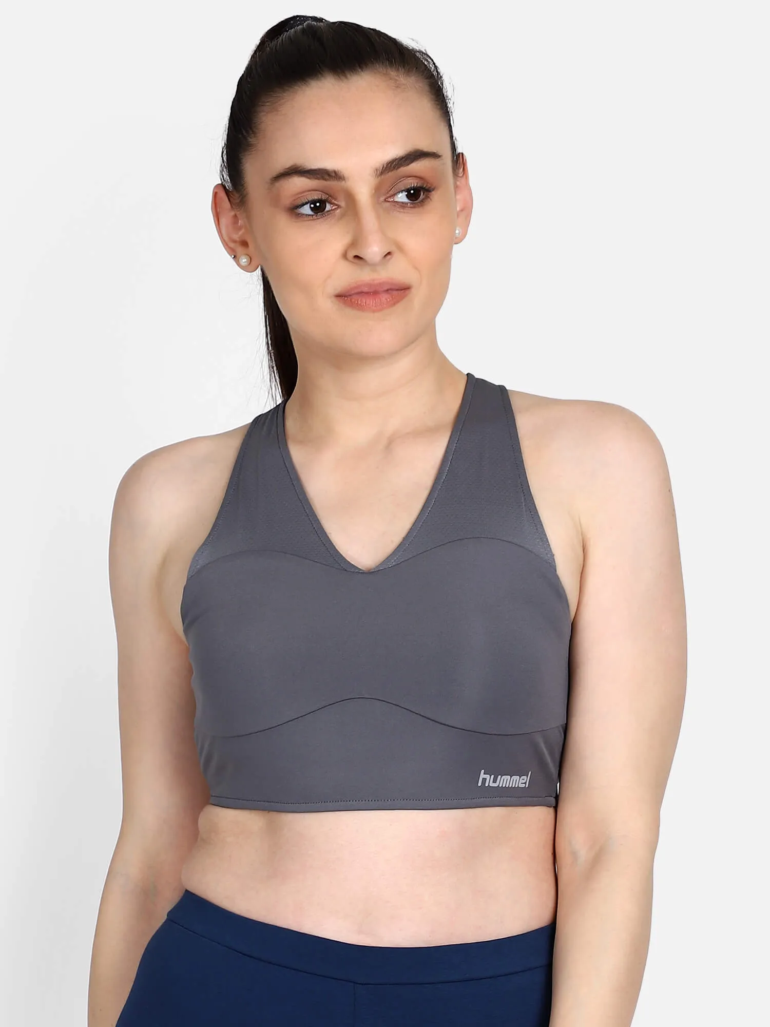 Leina Women Polyester Grey Bra