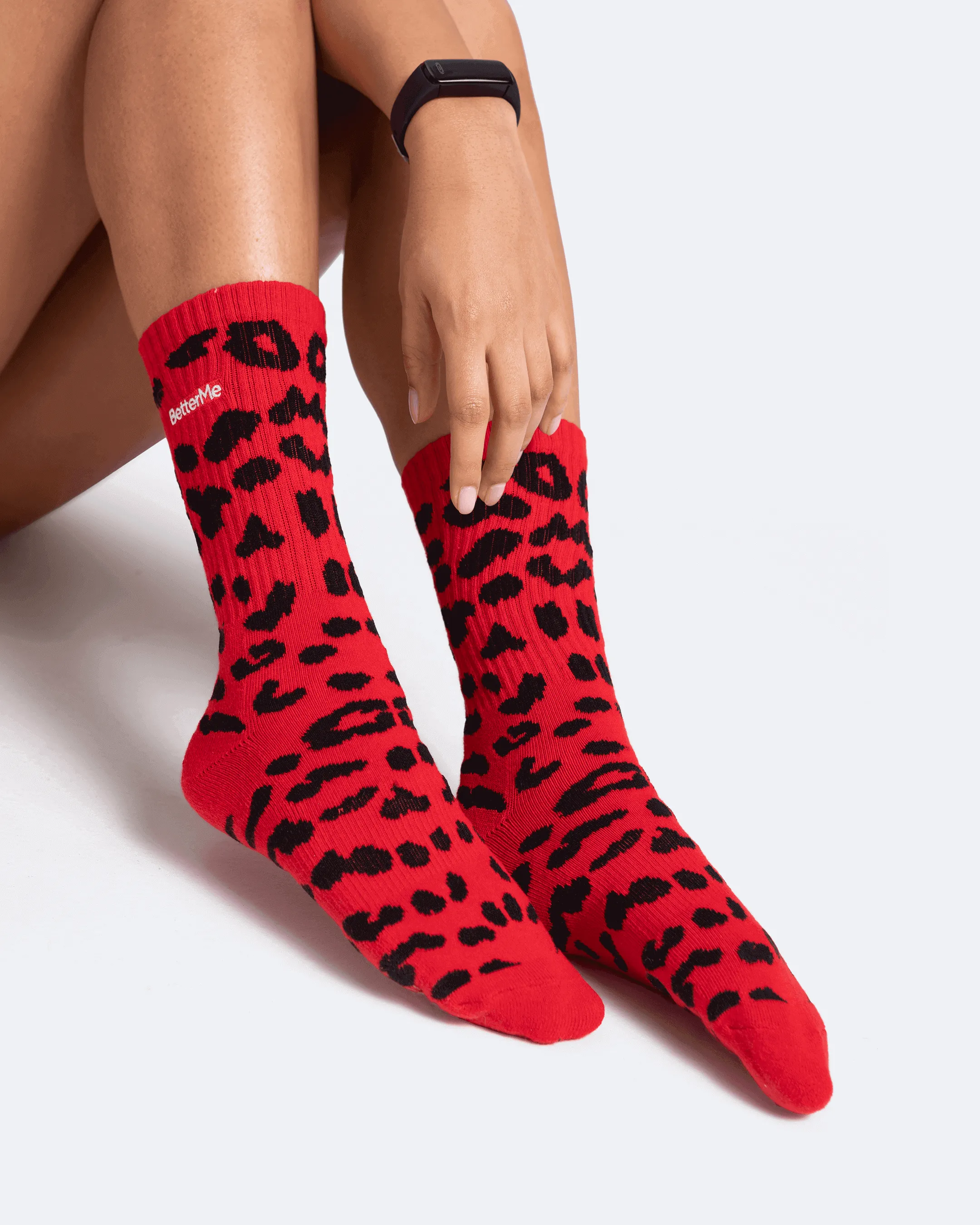 Leopard Pattern Cotton Socks