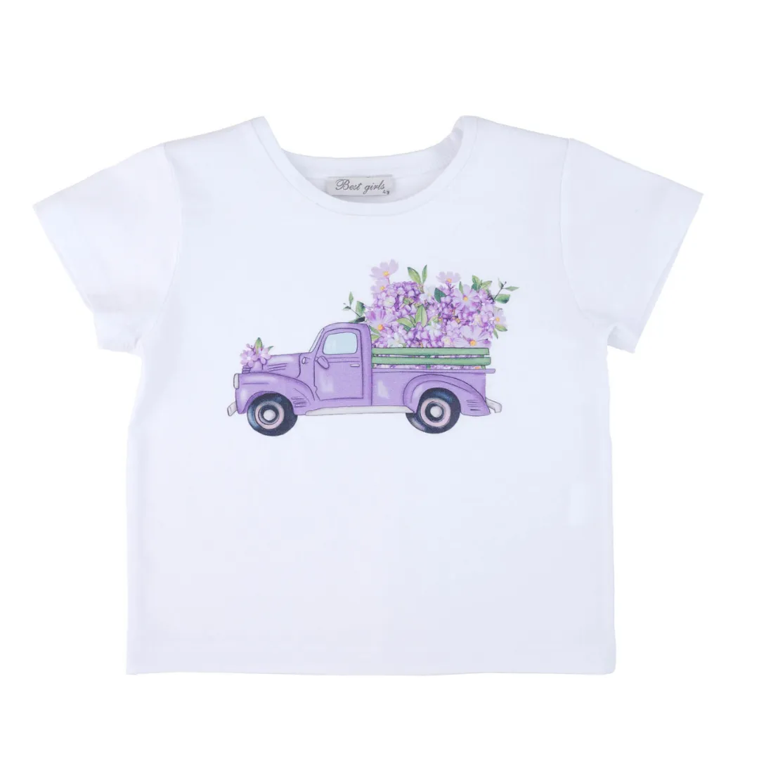 Lilac Truck Girls Casual Set