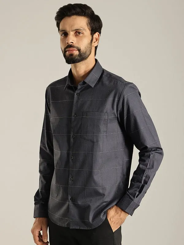 Men Checked Full Sleeve Cotton Shirt