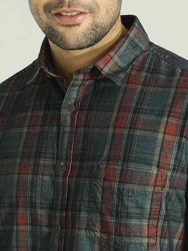 Men Checked Full Sleeve Cotton Shirt