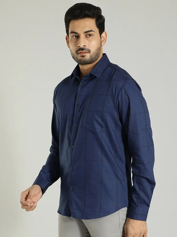 Men Checked Full Sleeve Cotton Shirt