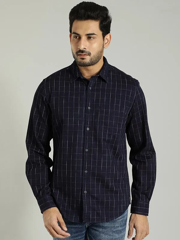 Men Checked Full Sleeve Cotton Shirt