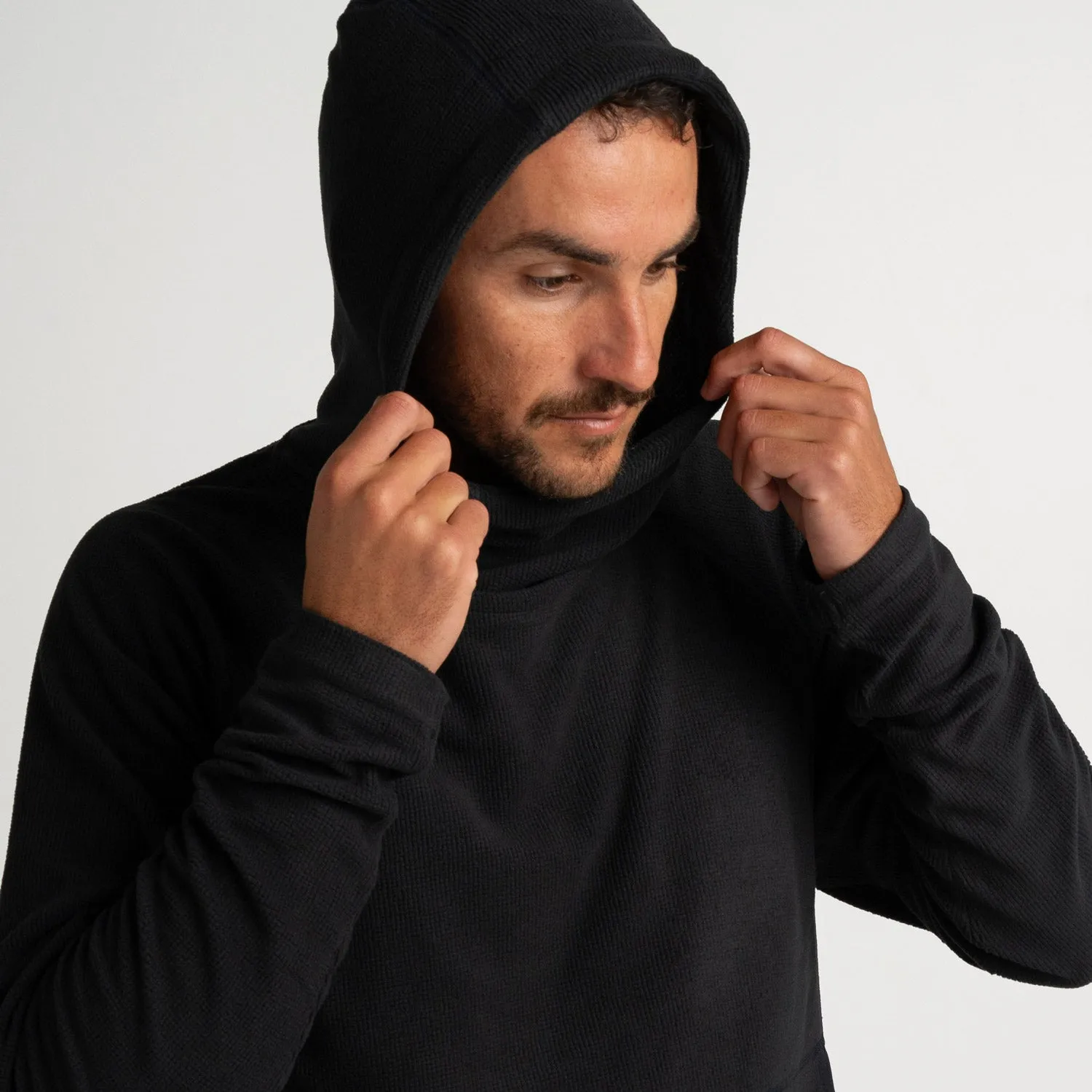 Mens Air-Grid Fleece Charcoal