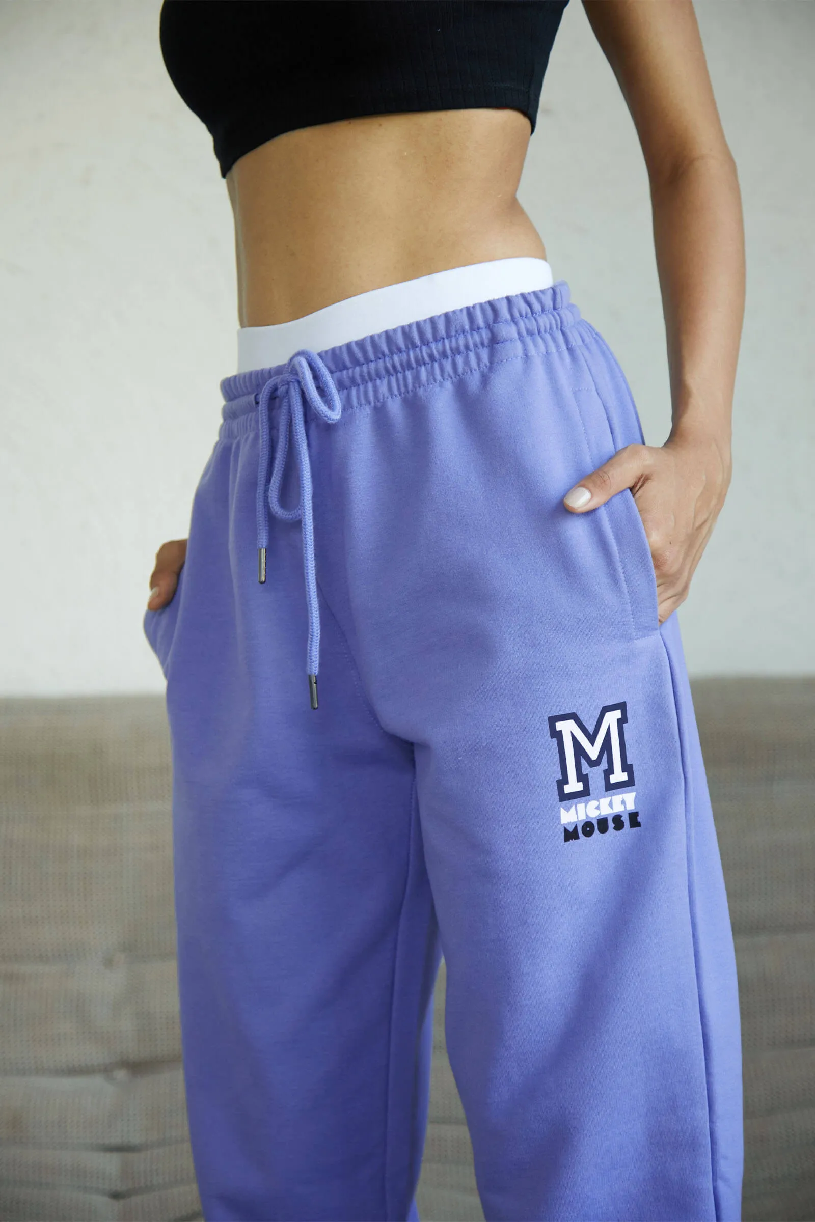 Mickey Periwinkle Joggers(Fleece)