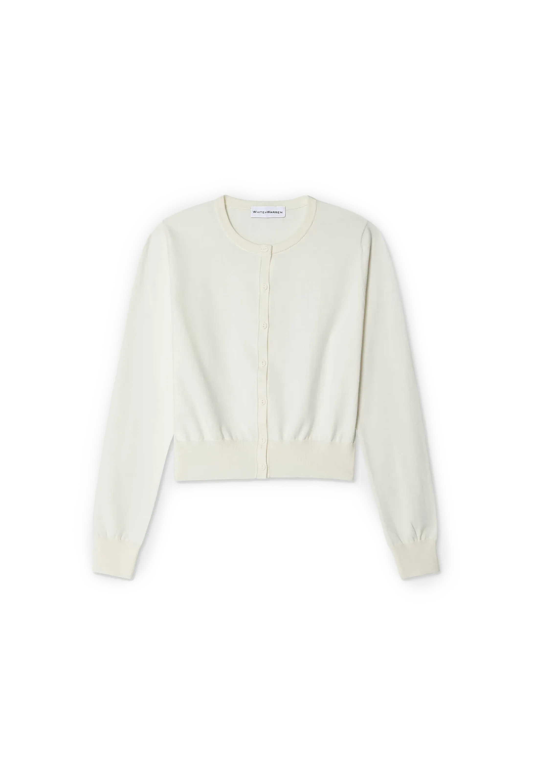 Organic Cotton Crewneck Cardigan