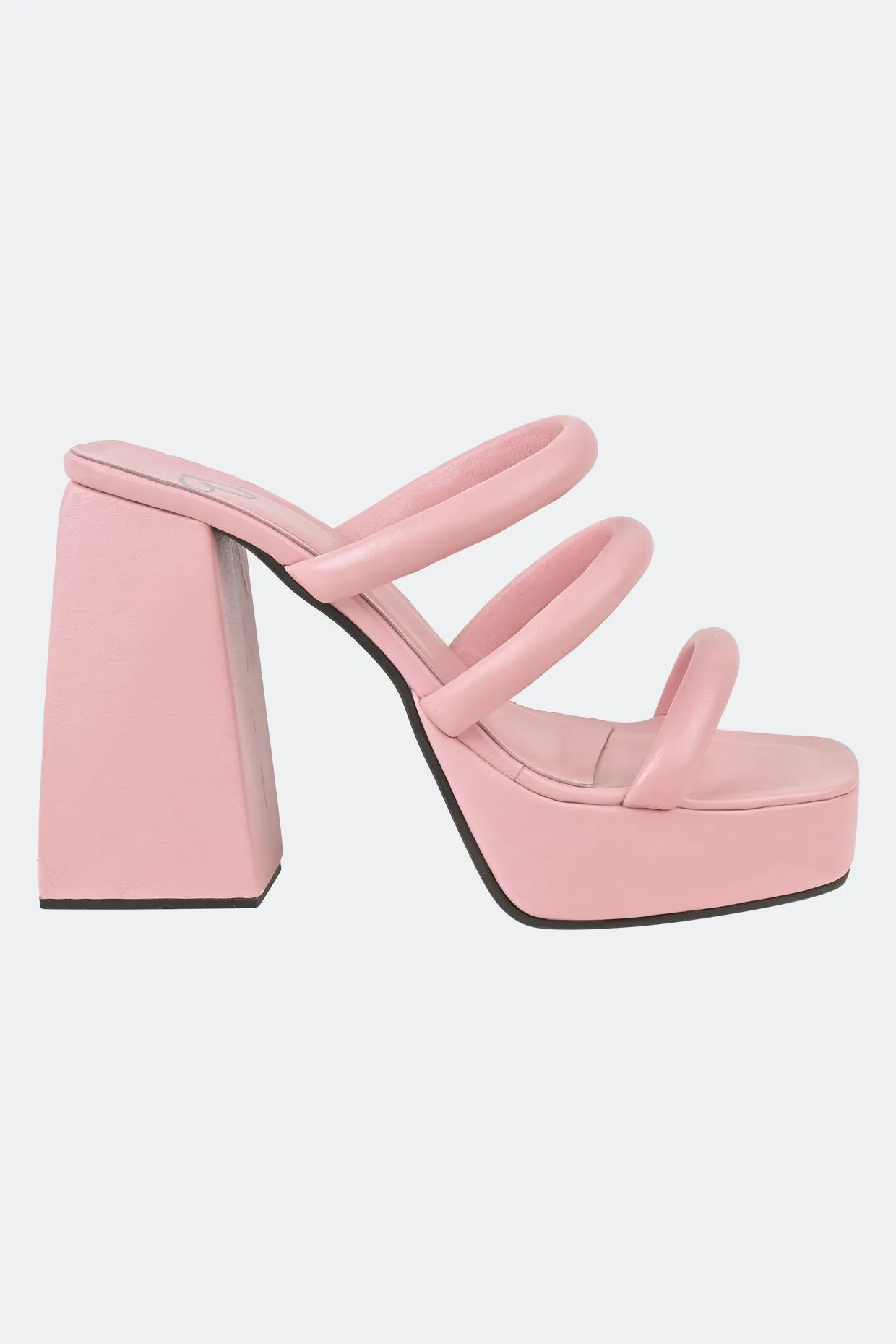 Pink Three Strap Platform For Women