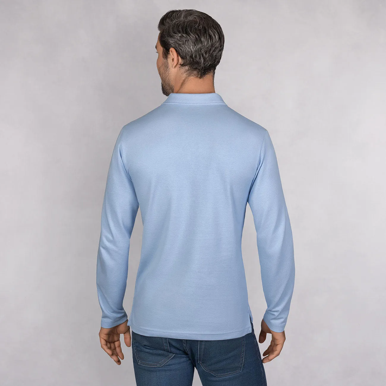 Polo Shirt Organic Cotton Longsleeve Men