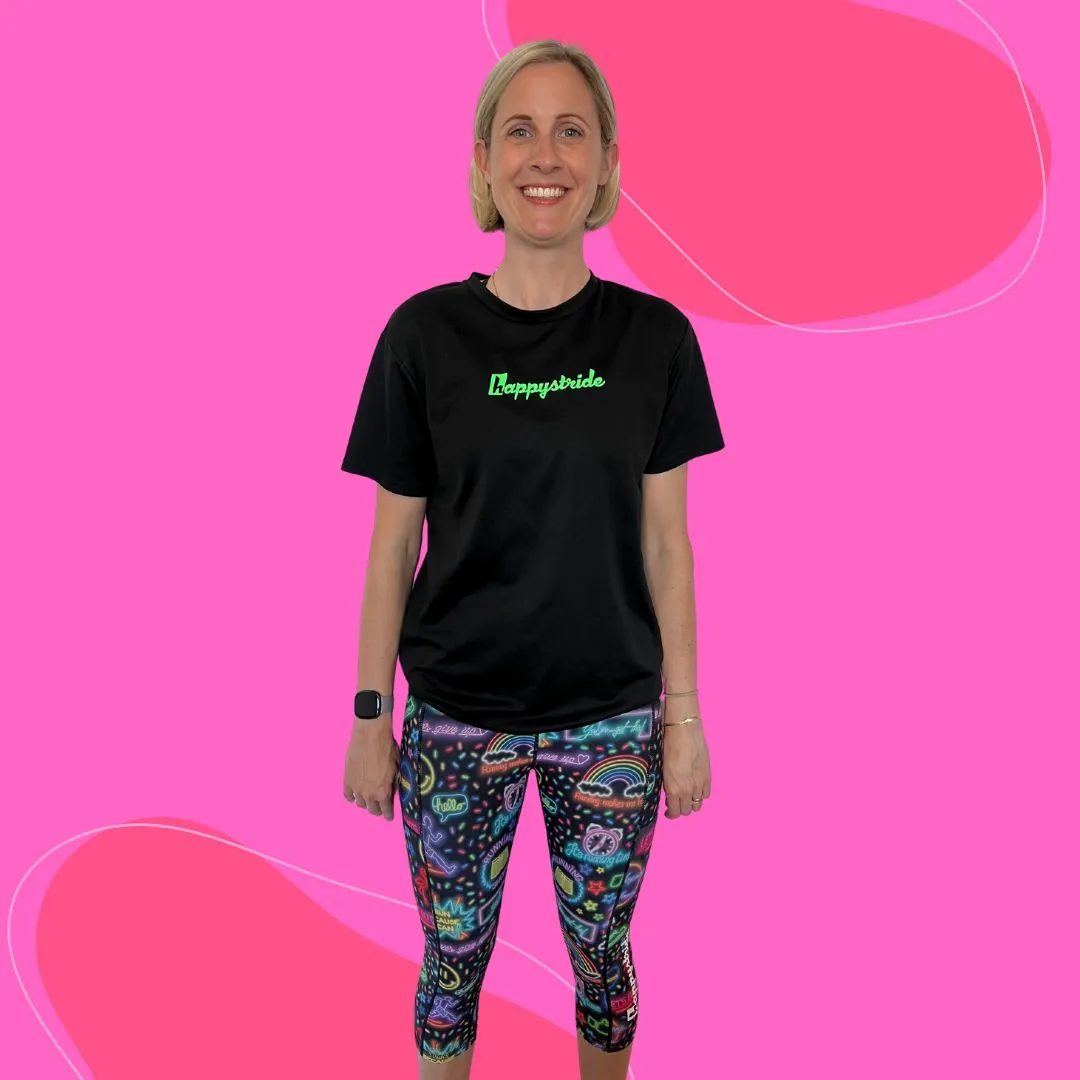 "Glow & go" capri leggings