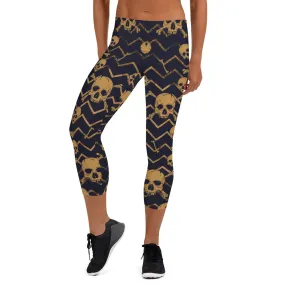 Sacred Skull Capri Leggings