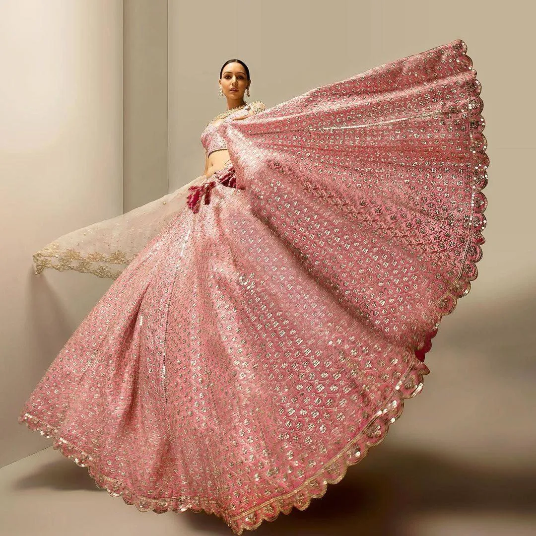 Sandyarani , elegant pink lehenga for women -SSS001PL