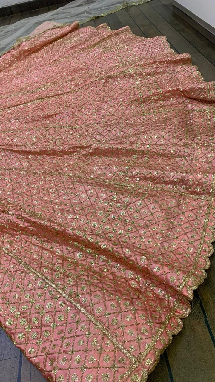 Sandyarani , elegant pink lehenga for women -SSS001PL