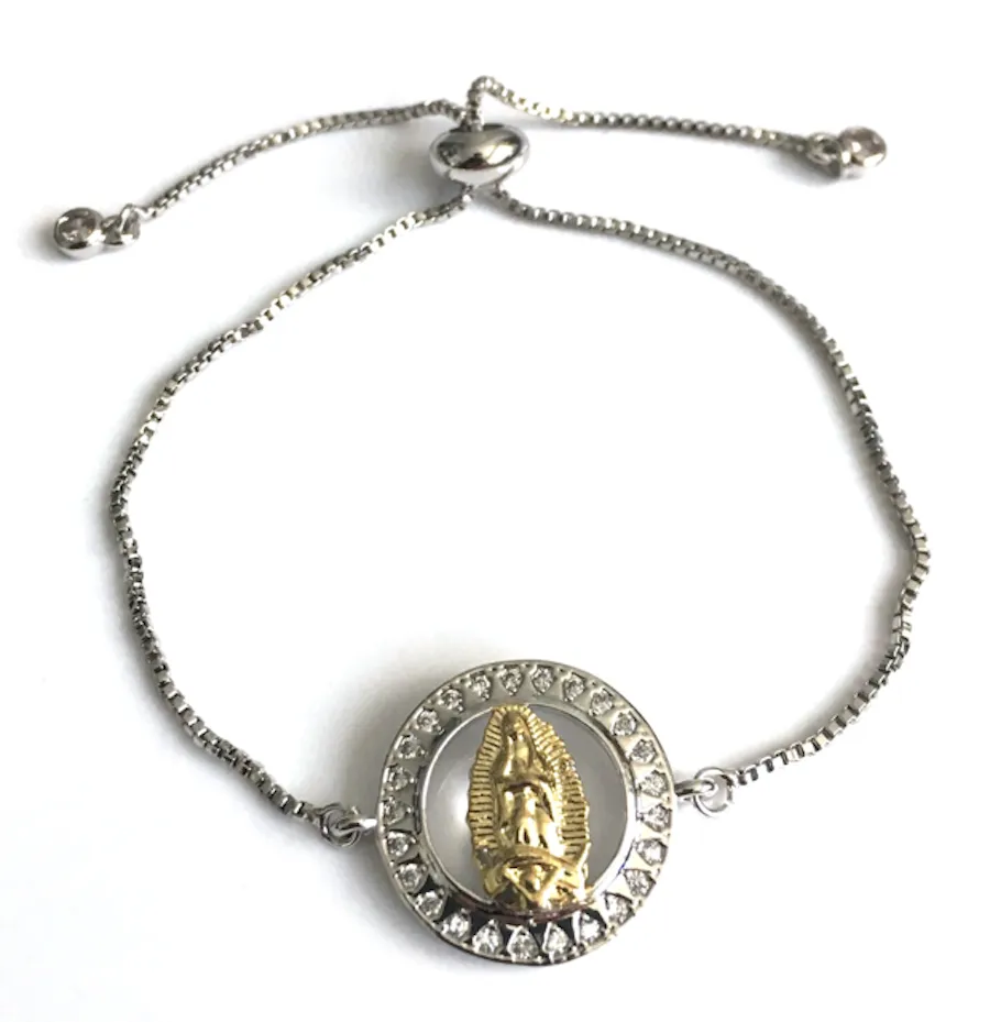 Silver Plated Guadalupe Bracelet for Women