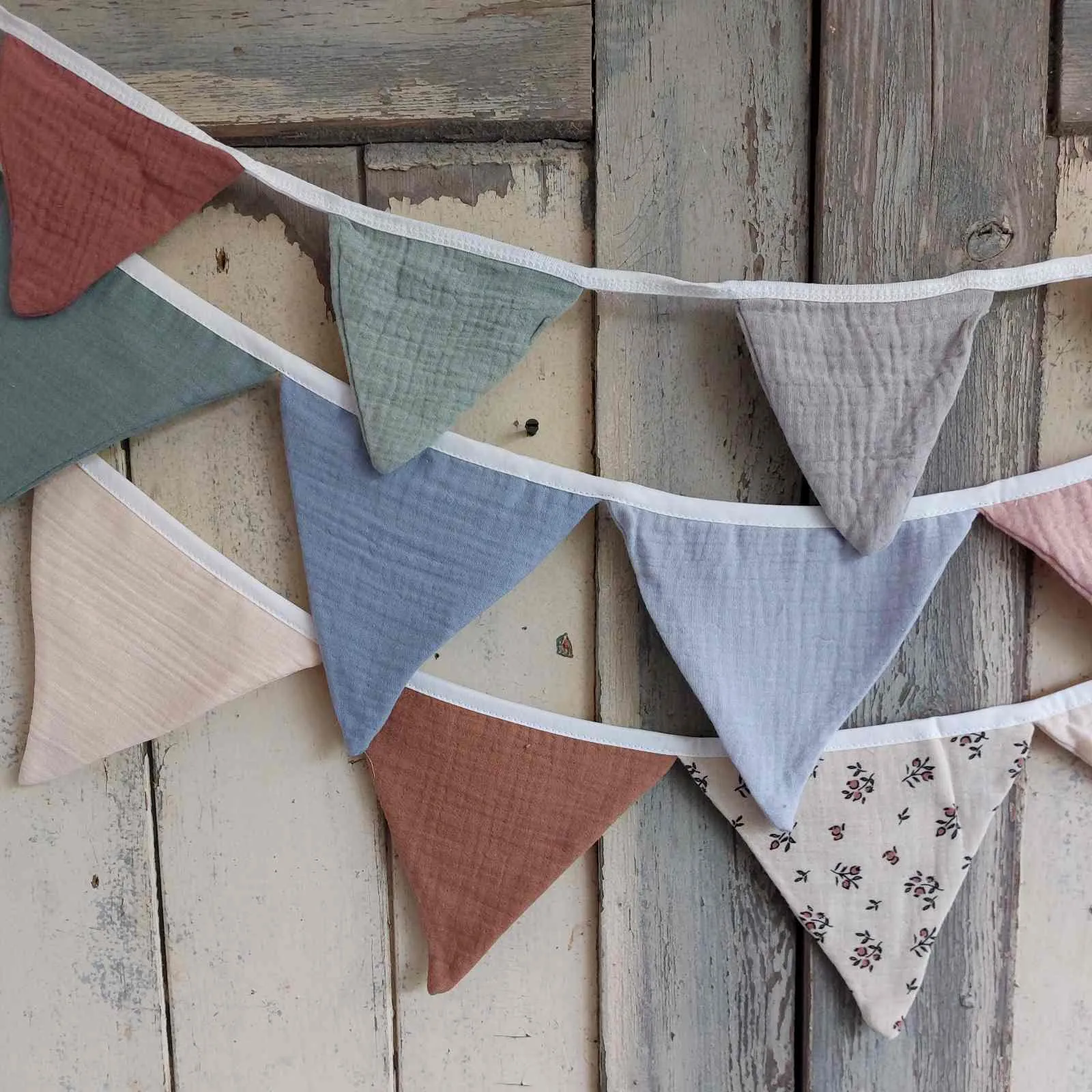 Small Cotton Muslin Bunting