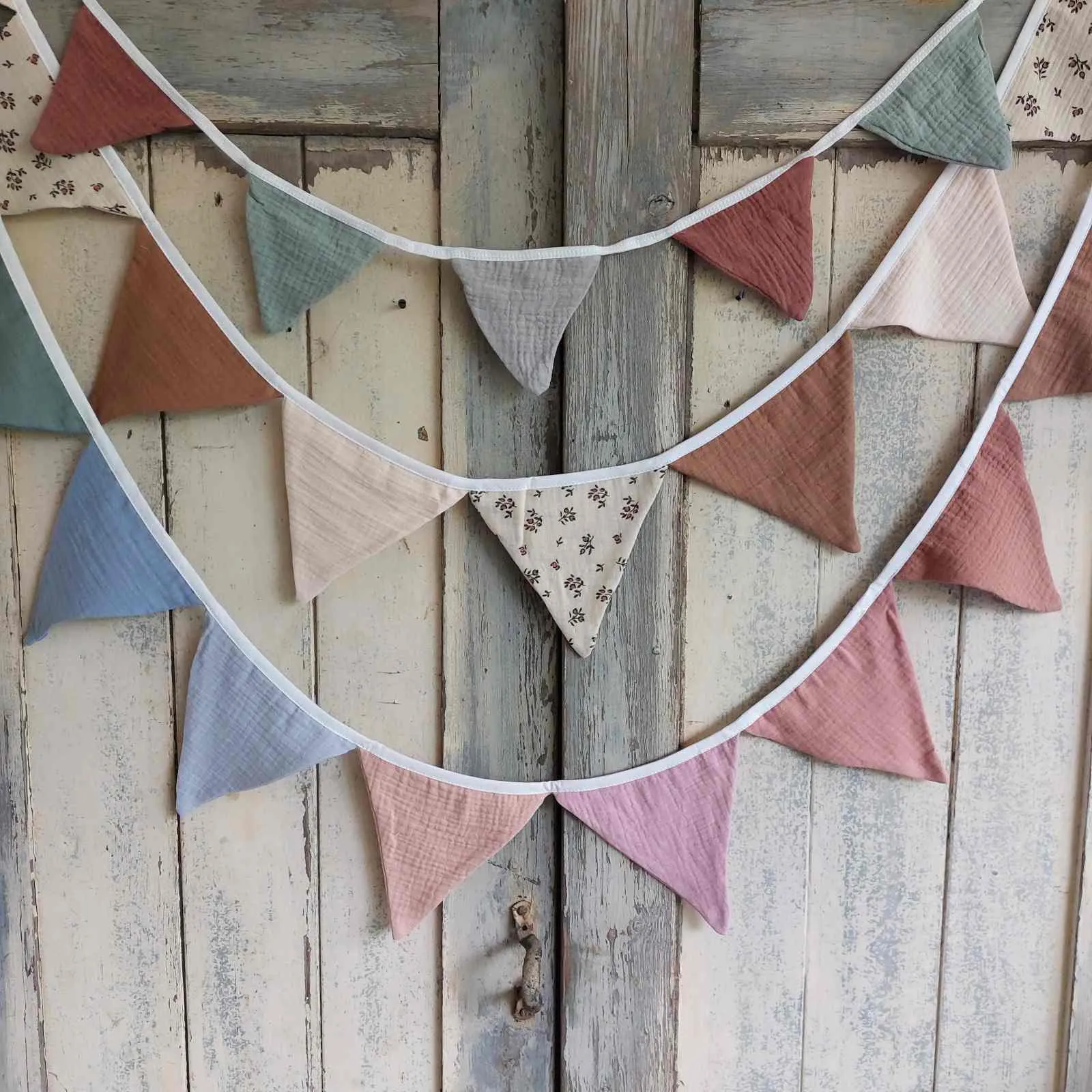 Small Cotton Muslin Bunting