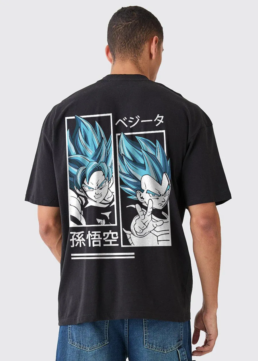 Songoku Men Oversized Printed T-Shirt