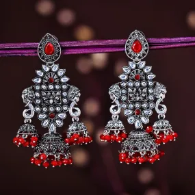 Sukkhi Blooming Oxidised Chandelier Earring For Women