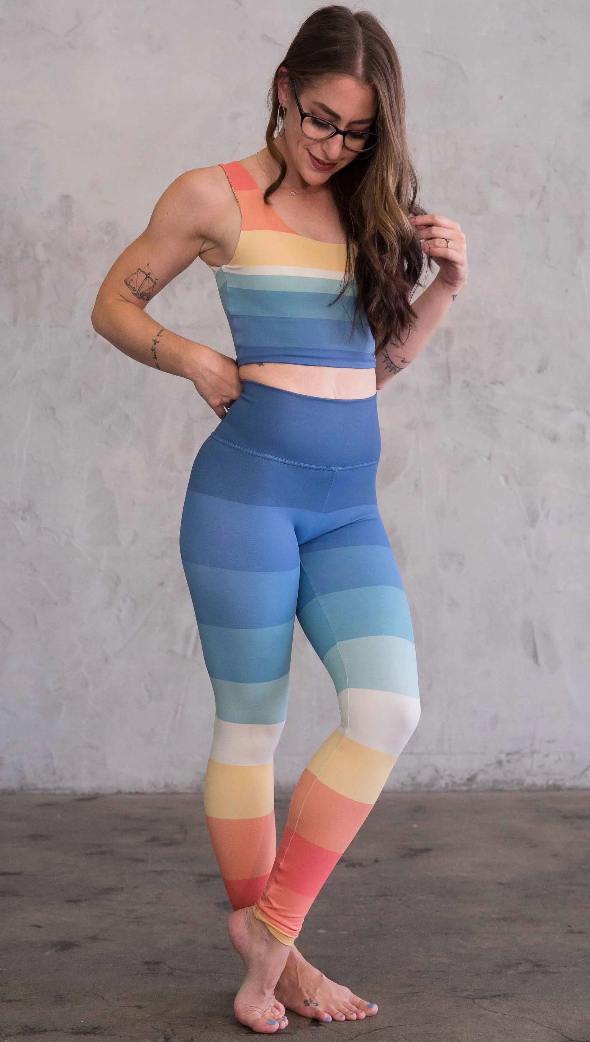 Vintage Rainbow - Athleisure Leggings