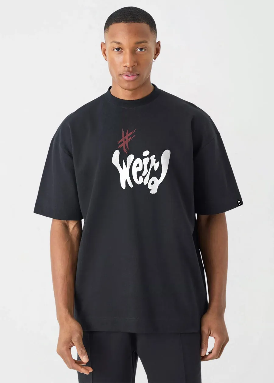 Weird Men Oversized Printed T-Shirt