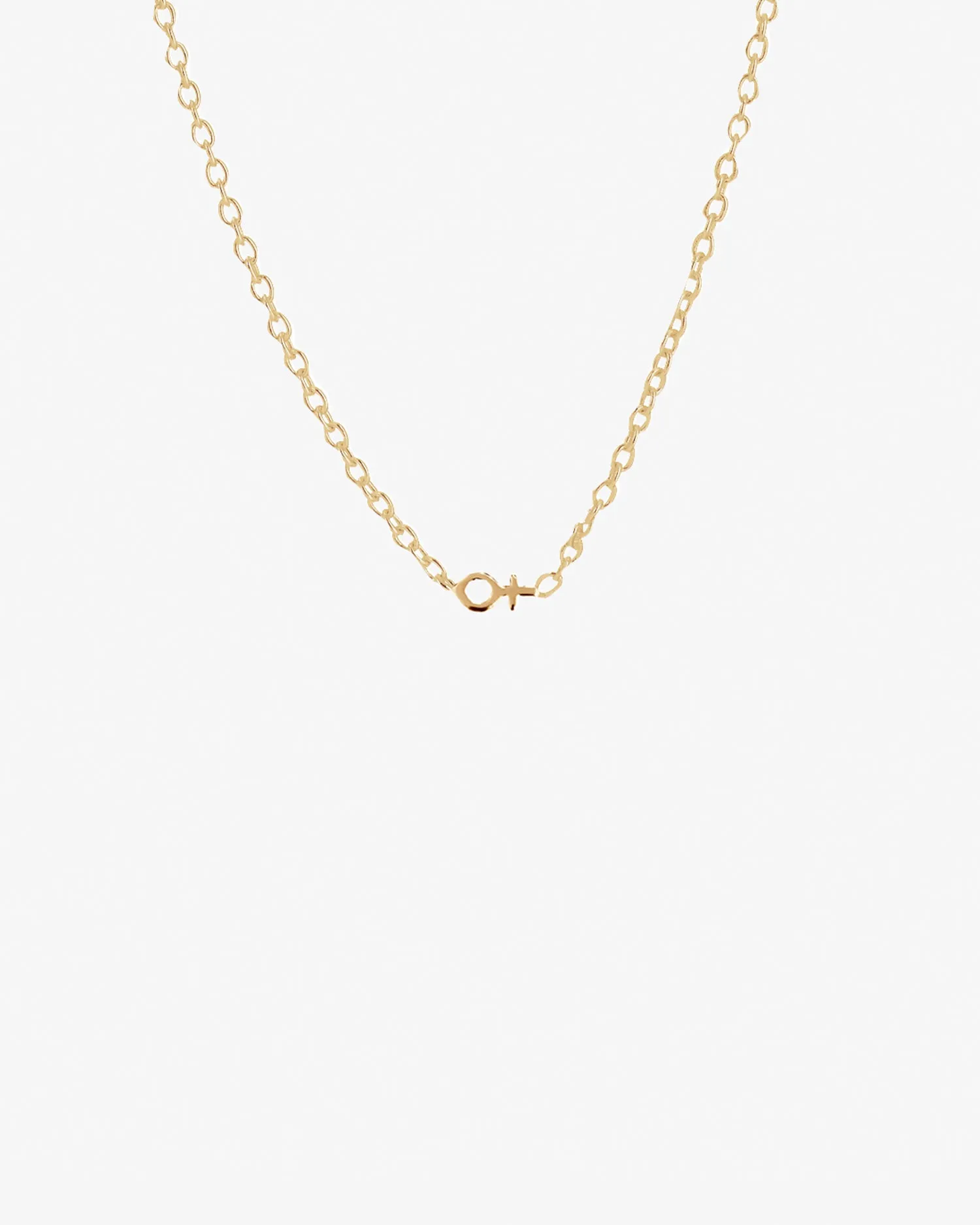 Women Unite drop necklace gold