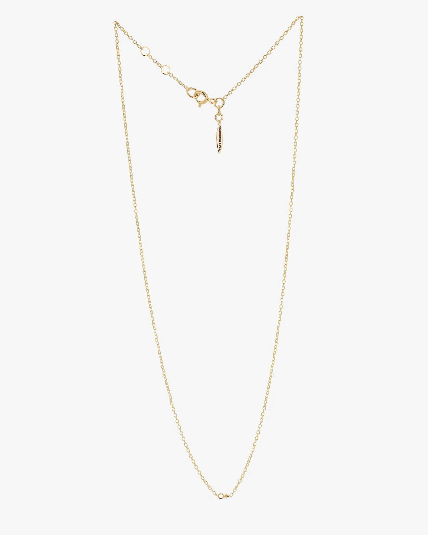 Women Unite drop necklace gold